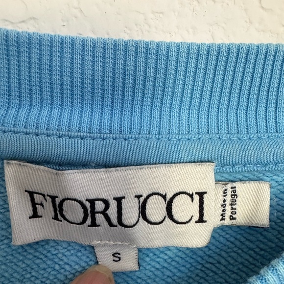 Fiorucci ANGELS SWEATSHIRT blue oversized S - Picture 10 of 12